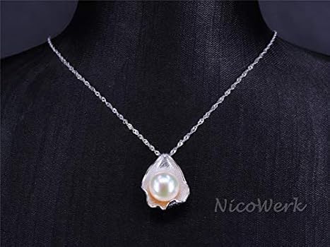NicoWerk Ketting voor dames zilver 925 - zilveren ketting voor dames met ginkgoblad hanger als geluksbrenger, ketting voor dames - SKE235