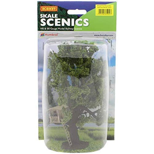 Hornby Skale Scenics Classic Deciduous Profi Tree with Tree House 6 in for HO Model Layouts R7224
