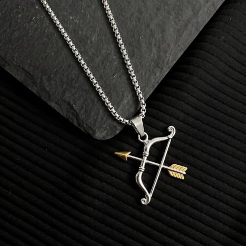 Image of THE MEN THING - Sanatan Divine Symbols Oxidised Pendant Necklace with 24inch Round Box Chain for Men & Boys