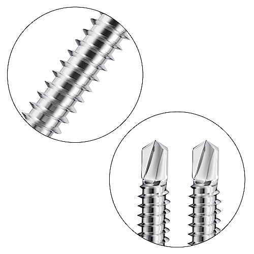 60 PCS Stainless Steel Self Drilling Self Tapping Metal Screws for Iron Sheets, Furniture, Steel Tiles (M4.8 * 32mm)