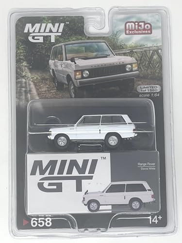 True Scale Miniatures Model Car Compatible with Range Rover Davos White Limited Edition 1/64 Diecast Model Car MGT00658