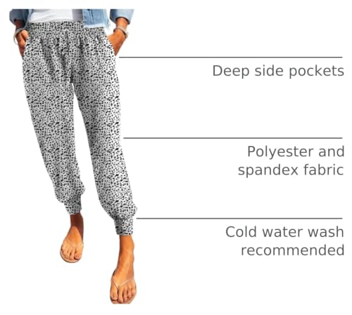 Image of Dokotoo Womens 2026 Soft Casual Drawstring Tie Elastic Waist Loose Jogger Pants with Pockets