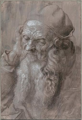 Toile Albrecht Dürer Tête d'un vieil homme pour décoration salon moderne