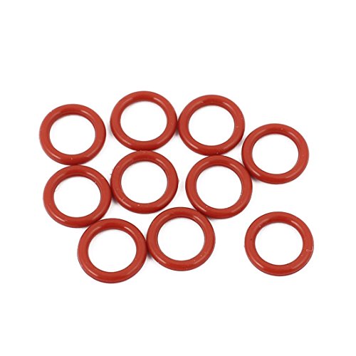 sourcingmap® 10Pcs Red 13mm x 1.5mm Silicone Rubber Gasket O Ring Sealing Ring Heat Resistant sourcingmap® 10Pcs Red 13mm x 1.5mm Silicone Rubber Gasket O Ring Sealing Ring Heat Resistant