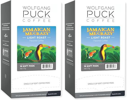 Wolfgang Puck Coffee Soft Pods, Jamaican Me Crazy, 18 count