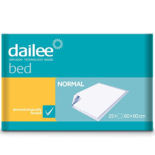 Dailee Bed 60x60 - 150x Empapadores Bebé - Cambiador Desechable Para Bebé Y Protector Cama - 6 Paquetes De 25 Piezas, Oferta Conveniente