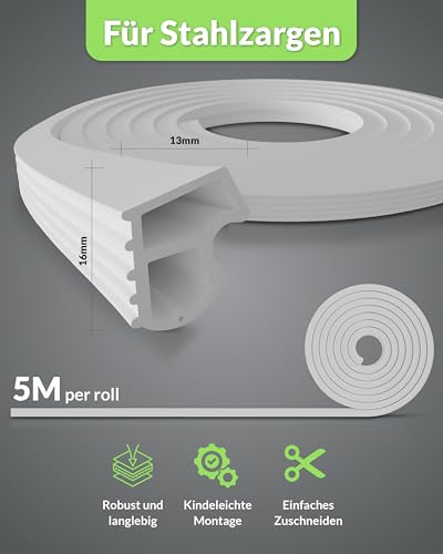 Joint de porte en acier TPE haute performance blanc 25m
