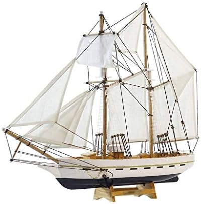 CHUNYU Modelo de Barco de Madera Barco de Madera Barco náutico Velero náutico Decoración de Escritorio for el hogar Decoración Artesanía Color Base Aleatorio