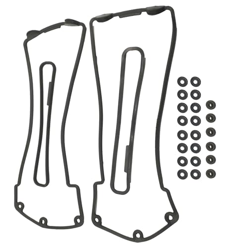 Image of PartsFlow Valve Cover Gasket Set & Grommets For 1999 2000 2001 2002 2003 2004 2005 BMW 540i 740i X5 E38 E39 E53 M62 B44