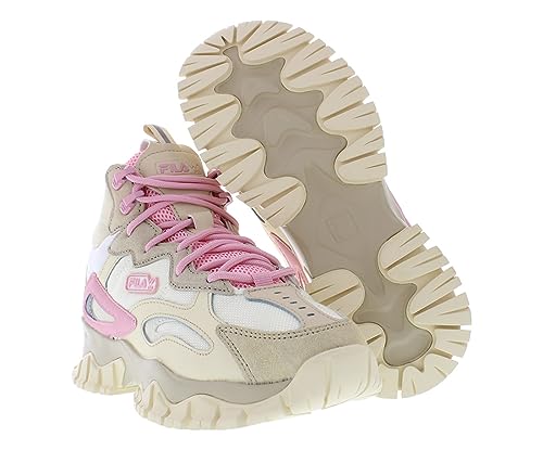 Fila Ray Tracer Tr 2 Mid Womens Shoes Size 7.5, Color: Khaki/Pink2