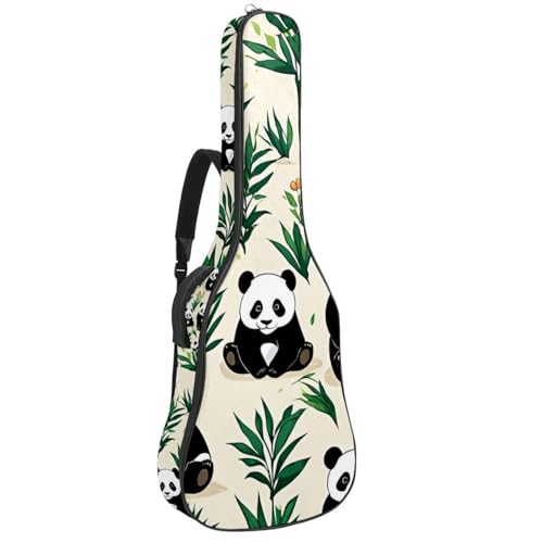 Sac de guitare universel 40-42 pouces housse imperméable à motif panda