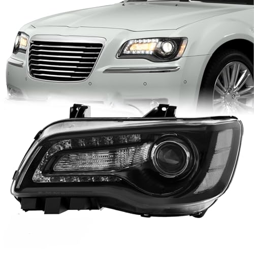 TUSDAR Headlight Assembly Compatible with 2015-2023 Chrysler 300/300C