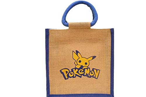 Saavi Creation Printed Jute Kids Lunch bag 10 * 10 * 5 IN