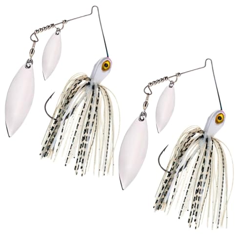 Reaction Tackle Tungsten Spinner Bait- 3/8 oz - Tennessee Shad (Pack of 2)