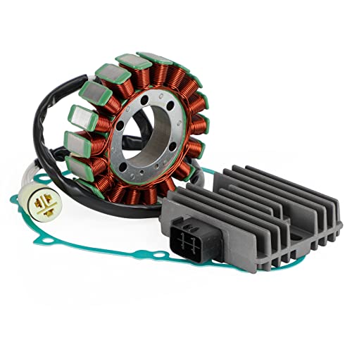 Topteng Magneto Stator+Voltage Rectifier+Gasket 21003-0001 adapté pour Kawasaki ZR750 Z750 Z750J 2004-2006, ZR750 Z750 Z750S 2005-2007, ZR1000 Z1000 2003-2006