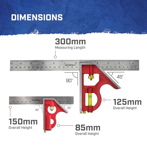 Équerre combinée Faithfull pour réussir vos tracés de menuiserie - 3