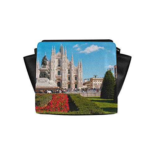Crossbody Travel Bags For Men Unusual Beautiful Milan Cathedral Satchel Bag Crossbody Bags Travel Bags Duffel Shoulder Bags Luggage For Lady Girl Women Small Travel Bags