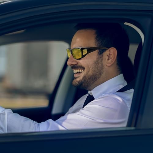 Face Shadow Night Driving Glasses Ultralight to Fit Over Glasses for Women Men, Anti Glare Polarized HD Night Vision3