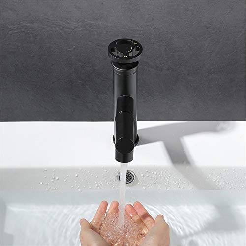 Mitigeur de lavabo à commande unique fluide eau chaude et froide en laiton - 5