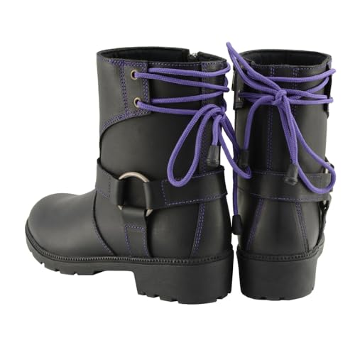Image of Milwaukee Leather Women's Premium Leather Motorcycle Harness Boots Collection MBL - 6.5