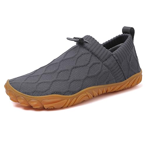 UMANPOO Men Hiking Water Shoes Barefoot Running Slip On Sneakers Casual Walking Slippers Gym Sock Flats Loafers Non Slip