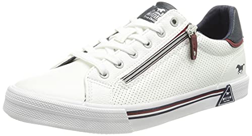 MUSTANG Baskets Mode Homme 4162-303, Pointure:45 EU, La Couleur:Blanc