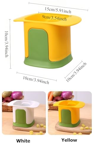 Cortadora manual multifuncional para vegetales amarilla miniatura 5