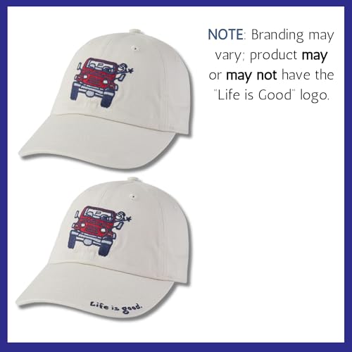 Image of Life is Good Adult Chill Baseball Cap, Low-Profile Adjustable Snap Back, Embroidered Hat for Men and Women