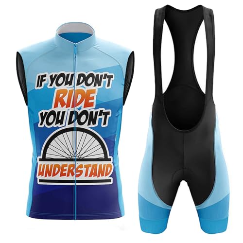 Tenue cycliste respirante et cuissard rembourre gel 19D