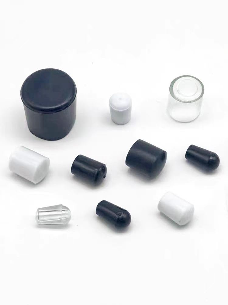 10 tappi in gomma per tubi, diametro interno 2,5 ~ 19 mm, in PVC, rotondi, per viti di identificazione, per mobili, tappi per viti