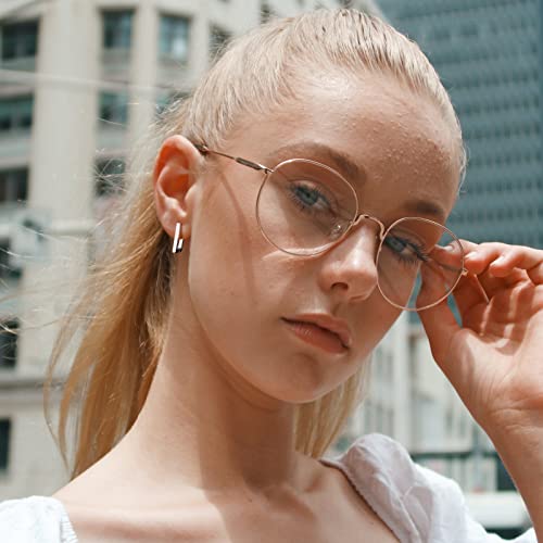 Gold Hoop Earrings Sets for Women:3 Pairs Sterling Silver Small Huggie Earrings Hypoallergenic3