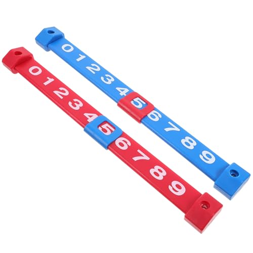 Toyvian Foosball Score Counters Large Plastic Scoreboard 2pcs Red Blue Table Soccer Score Keepers for ’ Table Football Game Accessories
