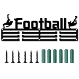 CREATCABIN Medaillenhalter Sport Fußballspieler Medaillen Ständer Wandhalterung Aufhänger Medaillenhalter Abzeichen 3 Sprosse Medaillengewinner Gymnastik Über 60 Medaillen Olympische Spiele