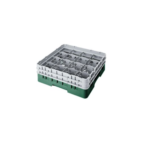 Sherwood Green 16 Comp 5-1/4 in. Full Size Glass Rack w/2 Extenders - Case = 4