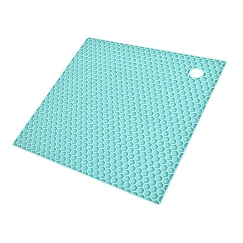 LOLIPPYY Salvamanteles de Silicona Cuadrado con Diseño de Panal Resistente al Calor y Antideslizante Alfombrilla Aislante para Ollas y Platos para Cocina y Comedor Colores Color Aleatorio