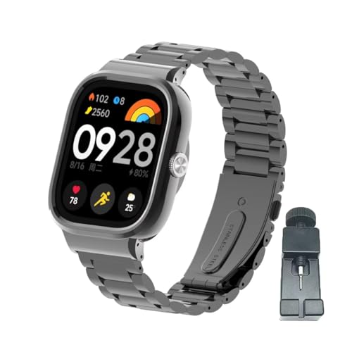 Correa compatible Xiaomi Redmi Watch 4/5 acero inoxidable miniatura 1