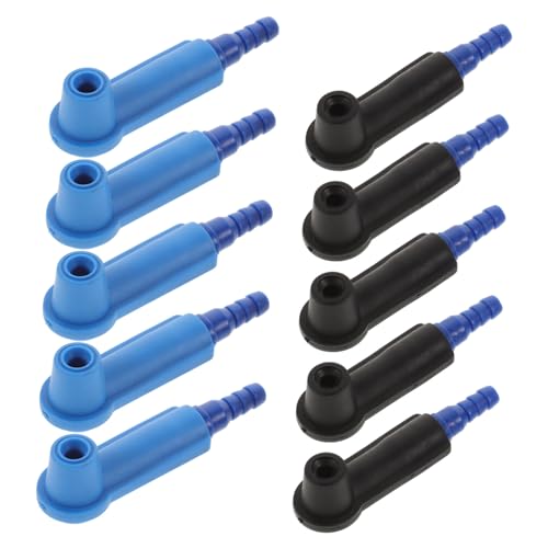 ETHZZLE 10pcs Brake Fluid Bleeder Adapter Kit Color Coded Connectors for Secure Fit Compatible with Cars Motorcycles and Trucks Efficient Fluid Exchange Tool