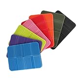 Foam XPE Hiking Camping Mat, Portable Outdoor Folding Pad with Waterproof and Thermal Insulation, Lightweight Picnic Mat for Backpacking, Travel, and Beach(The Purple)