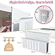 Desk Side Storage, Under Desk Storage, No Drill Steel Hanging Desk Organizer, Laptop Holder, Desk Storage Holder für Büro & Haus (Weiß)