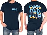 Dad Shirt Men Cool Dad Club T-Shirts Father's Day Tops Daddy Birthday Gift Tees Dads Life Clothes A-Navy Blue
