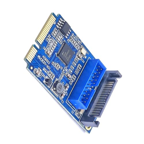 Tarjeta de interfaz interna PCIExpress de 5 Gbps a USB de alta velocidad PCIe a tarjeta de expansión de 19 pines con enchufe de 19 pines