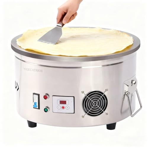 YIGECHENXIN Crepera Comercial de Temperatura Constante, con Interruptor de Aire. Utensilios de Cocina multifuncionales y Resistentes para Preparar Crepes. Fácil de Usar para Puestos de Comida.