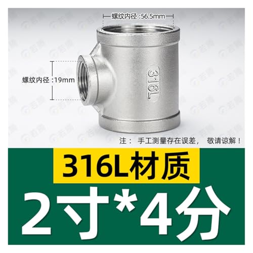 Té réduit inox 316L pour rénovation de plomberie domestique et circuits de chauffage