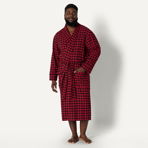 Amazon Essentials Men's Matching Holiday Family Pyjama Sets, Classic Buffalo Check, M
