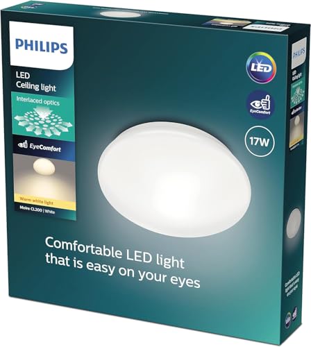 Plafonnier LED Cl200 Philips rond 17W d'éclairage blanc chaud pour le salon