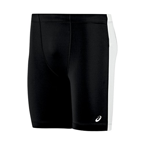 ASICS Men's Enduro Short, Black/White, X-Large
