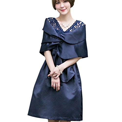 Creative Women Satin Wedding Formal Shawl Sheer Party Evening Wrap Scarf