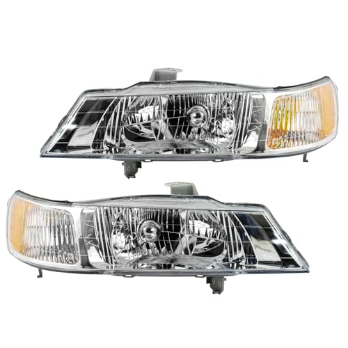Image of TRQ 2 Piece Headlight Assembly Set Driver & Passenger Side Compatible with 1999-2004 Honda Odyssey HO2502114 HO2503114