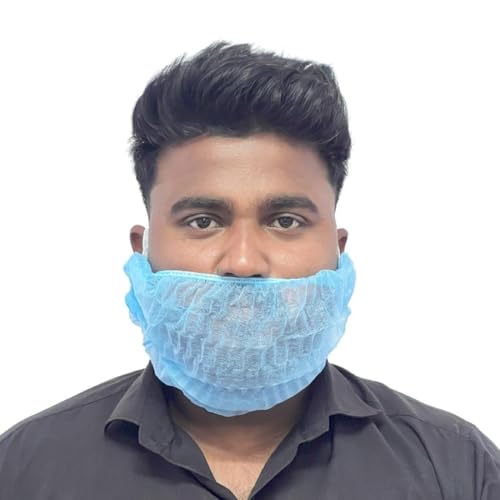 Bavoirs à barbe bleu Hygiplas pour une cuisine propre en lot de 50