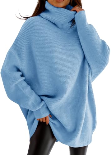 imesrun Womens Turtleneck Oversized Sweater...